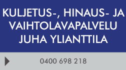 Kuljetus-, Hinaus- ja Vaihtolavapalvelu Juha Ylianttila logo